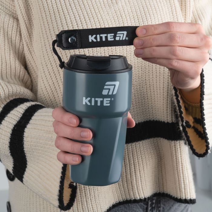 Термокружка Kite 450 мл сіра (K25-1220-1) изображение 6