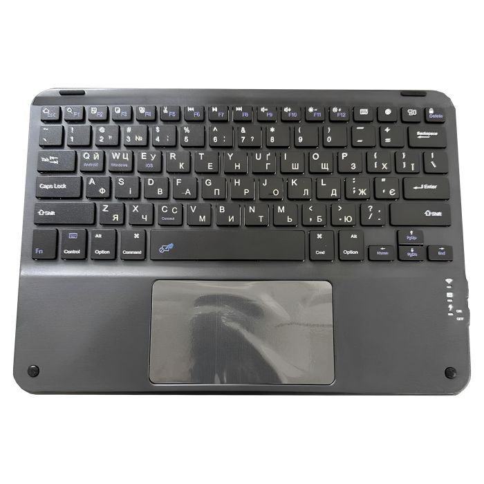 Клавиатура BeCover (265х185 мм) with TouchPad Bluetooth UA Black (713401) изображение 3