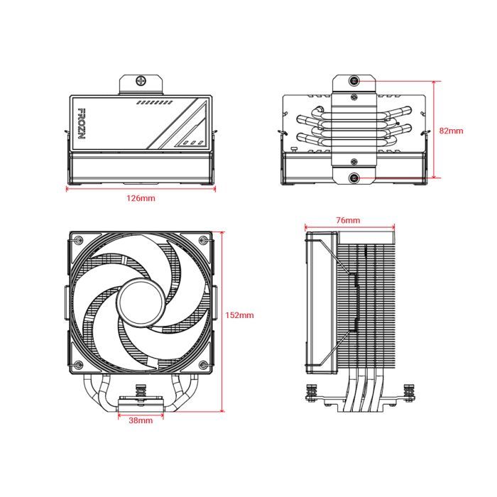 Кулер до процесора ID-Cooling FROZN A410 SE ARGB зображення 7