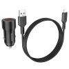 Зарядное устройство BOROFONE BZ19A 2xUSB + cable Micro 5P 1.0m Black (BZ19A/MB) изображение 2