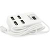Концентратор Voltronic USB 2.0 to 4xUSB with power switch white (YT-HWS4-W) изображение 2