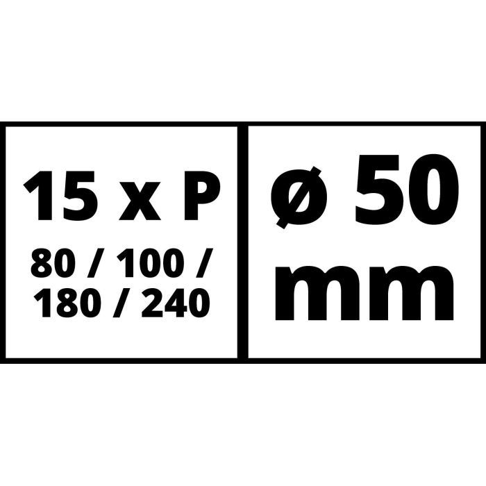 Наждачная бумага Einhell к шлифувальной машине TC-PA 50, 50 мм, по дереву, 60 шт. (4133130) изображение 3