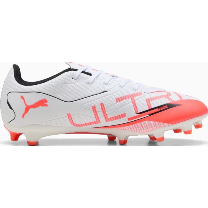 Бутсы Puma Ultra 5 Play Fg/Ag 108169-01 білий, помаранчевий 42 (4067983040276)