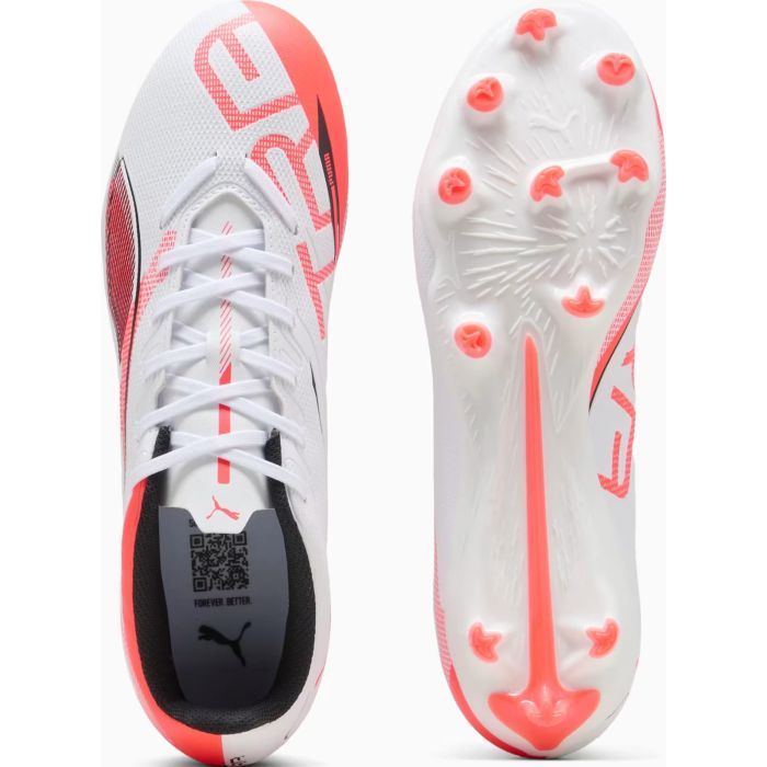 Бутсы Puma Ultra 5 Play Fg/Ag 108169-01 білий, помаранчевий 42 (4067983040276) изображение 5