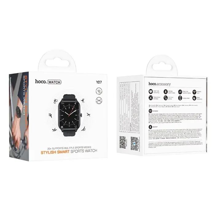 Смарт-часы HOCO Y27 Smart sports watch (call version) Black (6942007645430) изображение 4