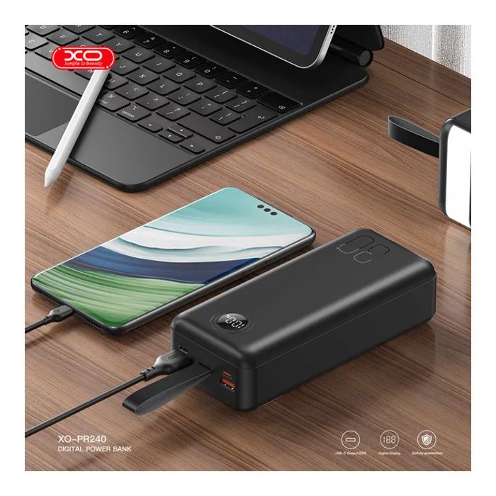 Батарея универсальная BOROFONE 30000mAh BJ11 Rider Black (6941991116445) изображение 5