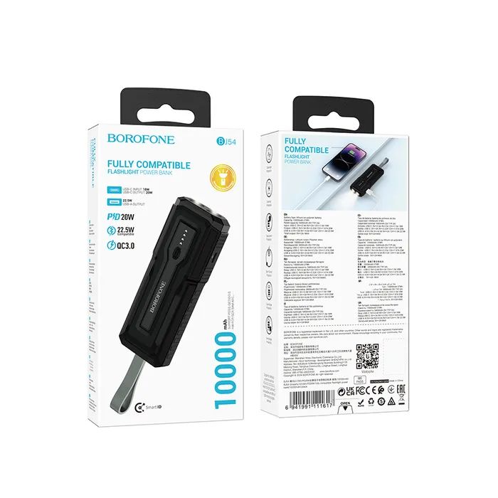 Батарея универсальная BOROFONE 30000mAh BJ11 Rider Black (6941991116445) изображение 6