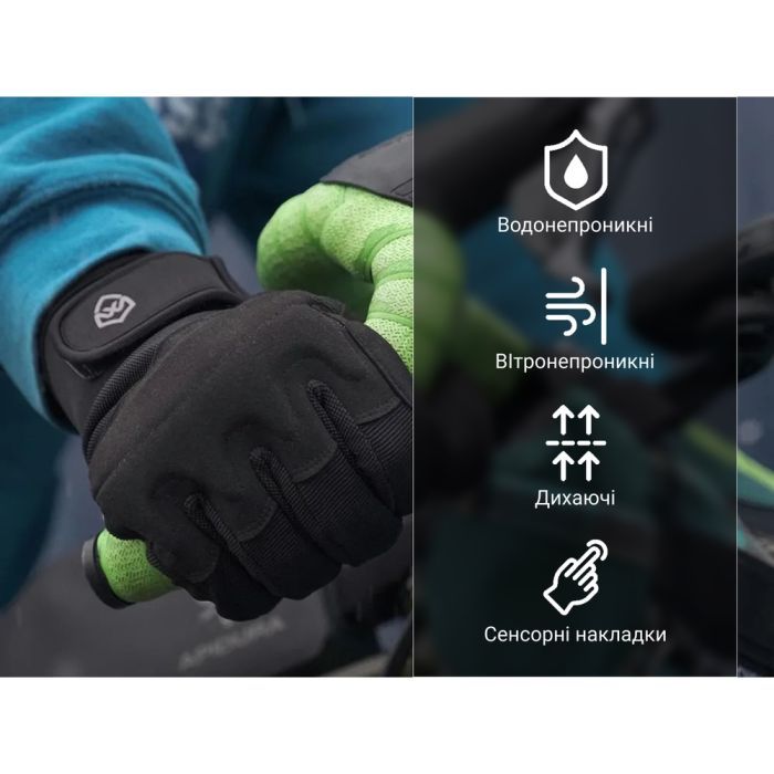 Водонепроницаемые перчатки Dexshell Arendal Biking Gloves V 2.0, чорні S (DG9402BLK2.0-S) изображение 10