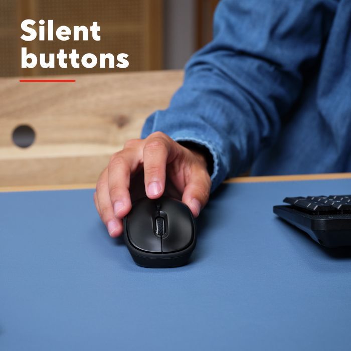 Мишка Trust Yvi+ Silent Wireless/Bluetooth Glossy Black (25512) зображення 10 Мишка Trust Yvi+ Silent Wireless/Bluetooth Glossy Black (25512) зображення 10