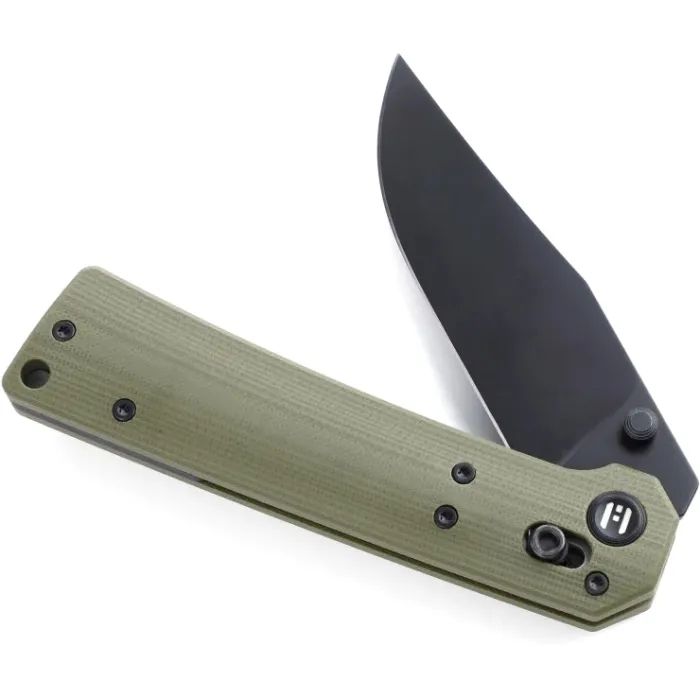 Нож Hightron Pathwright, 14C28N, G10, зелений, чорний клинок (HK03GRN) изображение 4 Нож Hightron Pathwright, 14C28N, G10, зелений, чорний клинок (HK03GRN) изображение 4