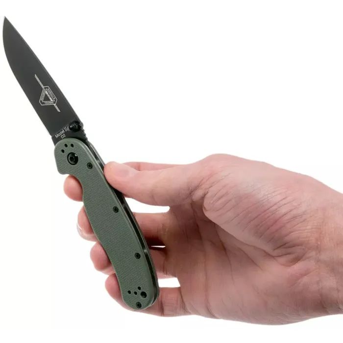 Нож Ontario Knife RAT II D2 OD Green, Black Blade (ON8830OD) изображение 5