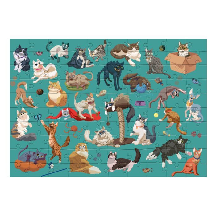 Пазл DoDo Забавные кошки, 100 элементов (300626) изображение 3