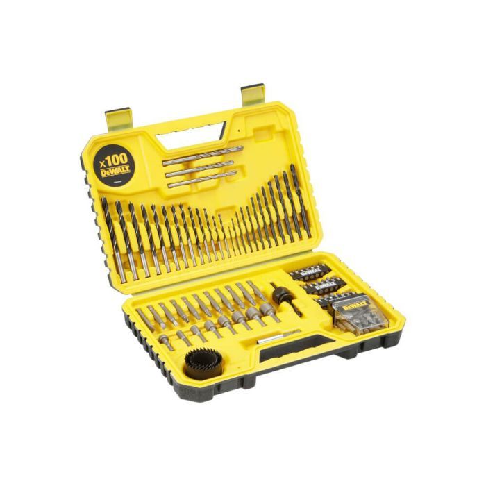 Набір свердл і біт DeWALT 100 шт, кейс (DT71563)