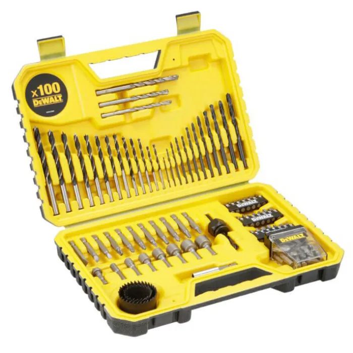 Набор сверл и бит DeWALT 100 шт, кейс (DT71563)