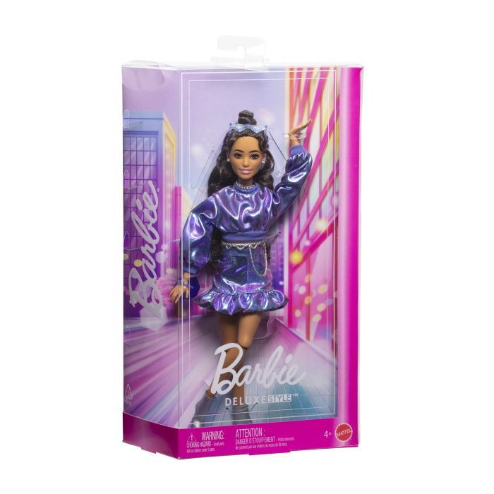 Кукла Barbie Deluxe style Сияющий индиго (JFP42) изображение 6