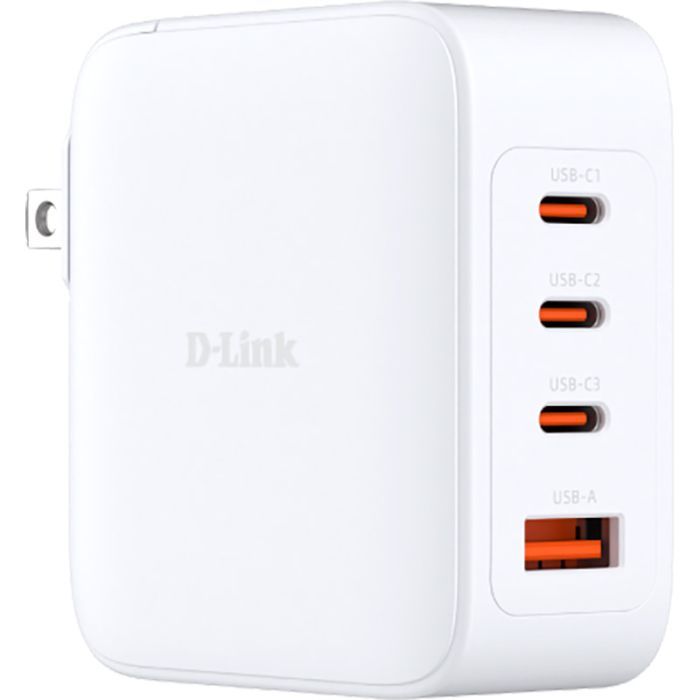 Зарядное устройство D-Link 3xUSB-C + 1xUSB-A 100W GaN white (DCP-101)