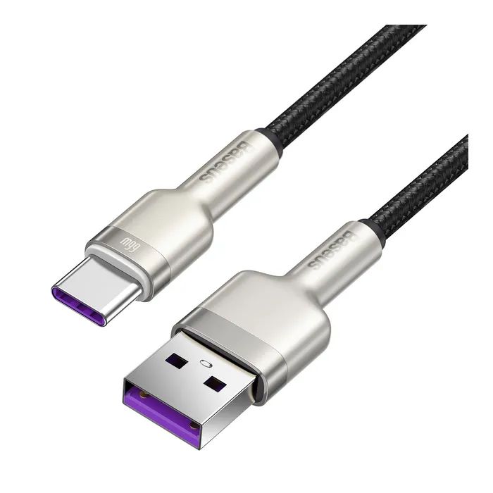 Дата кабель USB-C to USB-C 2.0m 66W metal Baseus (CAKF000201) зображення 10