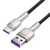 Дата кабель USB 2.0 AM to USB-C 2.0m 6A 66W Black Baseus (CAKF000201) изображение 10