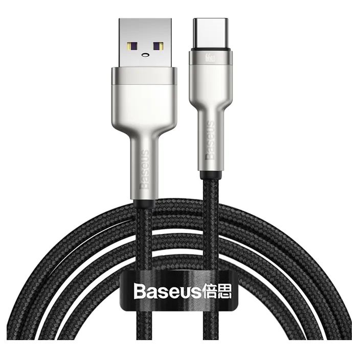Дата кабель USB-C to USB-C 2.0m 66W metal Baseus (CAKF000201)