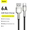 Дата кабель USB-C to USB-C 2.0m 66W metal Baseus (CAKF000201) зображення 2