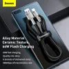Дата кабель USB-C to USB-C 2.0m 66W metal Baseus (CAKF000201) зображення 3