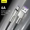 Дата кабель USB 2.0 AM to USB-C 2.0m 6A 66W Black Baseus (CAKF000201) изображение 4