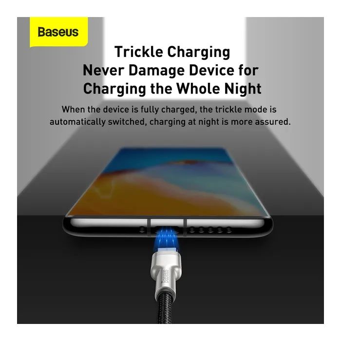 Дата кабель USB-C to USB-C 2.0m 66W metal Baseus (CAKF000201) зображення 6