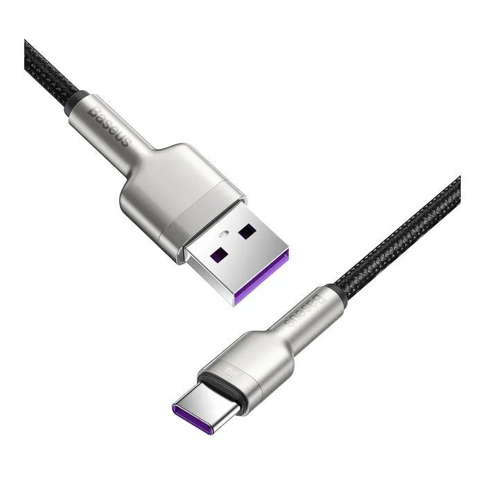Дата кабель USB-C to USB-C 2.0m 66W metal Baseus (CAKF000201) зображення 8