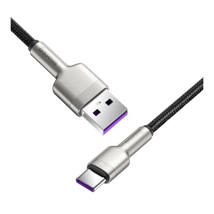Дата кабель USB 2.0 AM to USB-C 2.0m 6A 66W Black Baseus (CAKF000201) изображение 8