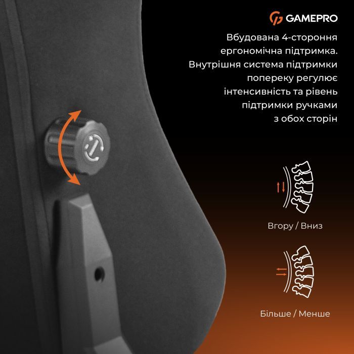 Кресло игровое GamePro GC775G Fabric Grey (GC775G) изображение 6