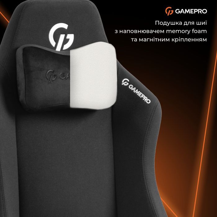 Кресло игровое GamePro GC775G Fabric Grey (GC775G) изображение 8