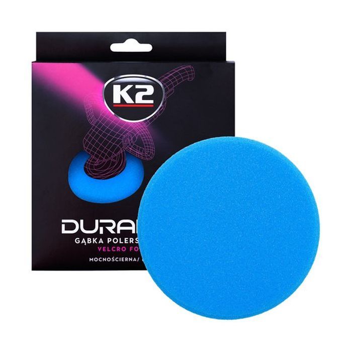 Губка для миття K2 з липучкою для полірування, блакитка (жорстка) (L611) зображення 3