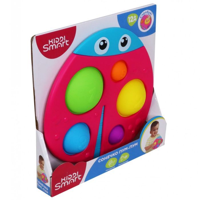 Развивающая игрушка Kiddi Smart сенсорная – Божья коровка Пум-Пум (4520-KS) изображение 4 Развивающая игрушка Kiddi Smart сенсорная – Божья коровка Пум-Пум (4520-KS) изображение 4