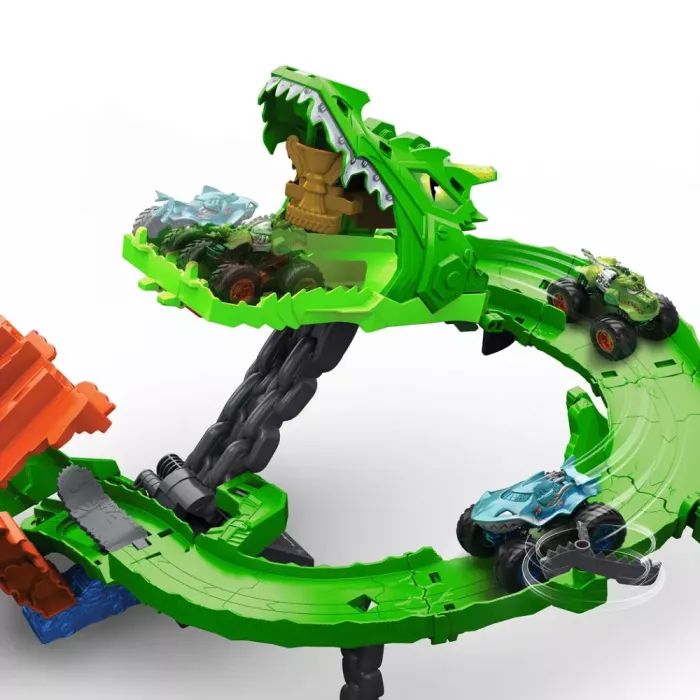 Автотрек Hot Wheels Атака огненного дракона Monster Trucks (JFR06) изображение 5