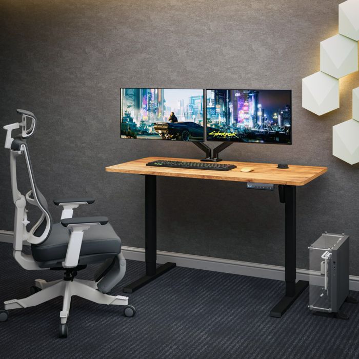 Компьютерный стол Mealux PowerDesk Energy Mahogany з електрорегулюванням висоти (EVO-201 Energy Mahogany/B) изображение 4 Компьютерный стол Mealux PowerDesk Energy Mahogany з електрорегулюванням висоти (EVO-201 Energy Mahogany/B) изображение 4