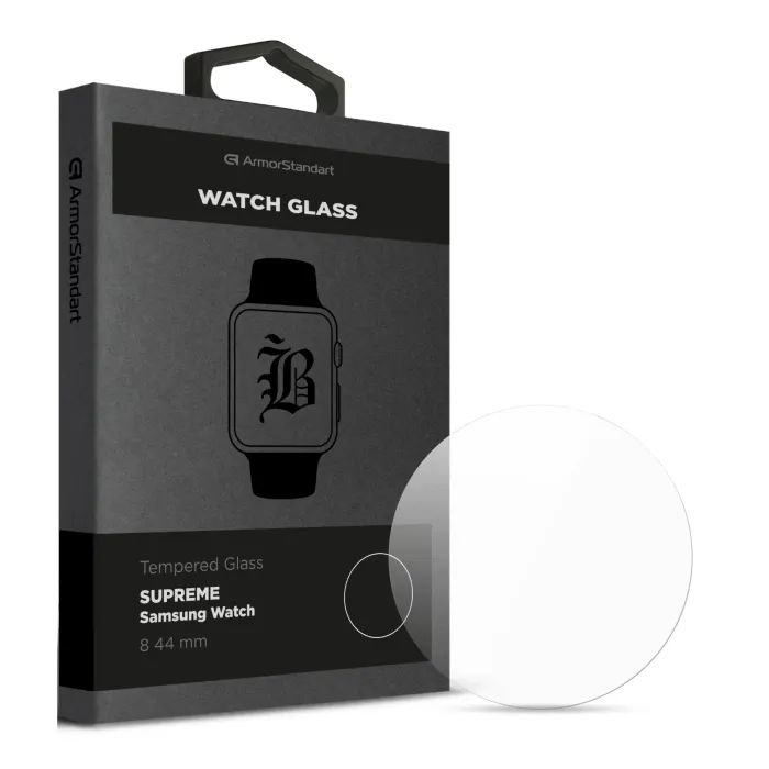 Стекло защитное Armorstandart Supreme Black Icon Samsung Watch 8 44 mm (ARM88139)
