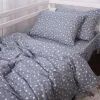 Постельное белье MirSon 012 Grey Stars Фланель 175х210 Двуспальный (2200009653124) изображение 2