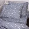 Постельное белье MirSon 012 Grey Stars Фланель 175х210 Двуспальный (2200009653124) изображение 3