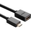 Переходник Mini HDMI M to HDMI F 0.22m black Ugreen (20137) изображение 3