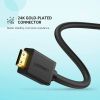 Переходник Mini HDMI M to HDMI F 0.22m black Ugreen (20137) изображение 6
