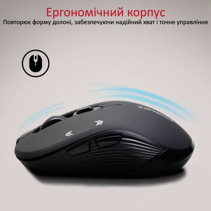 Мишка Promate Slider Wireless Black (slider.black) зображення 2