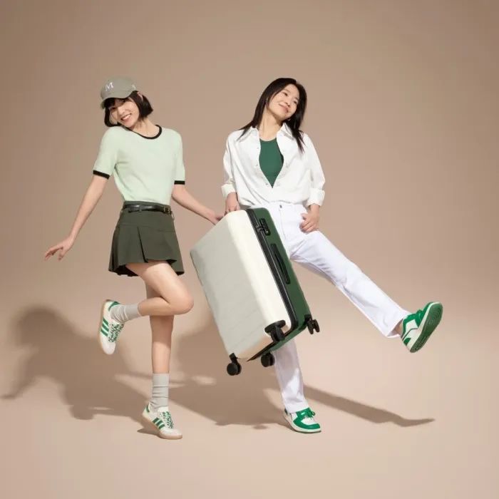 Чемодан Xiaomi Ninetygo Rhine Luggage 28" White+Green (6941413222150) изображение 5