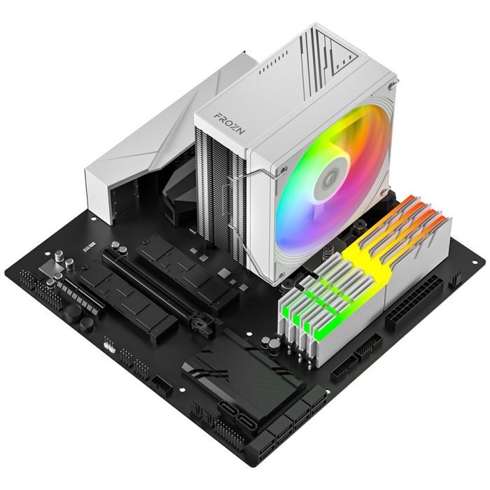 Кулер для процессора ID-Cooling FROZN A410 SE ARGB WHITE изображение 13
