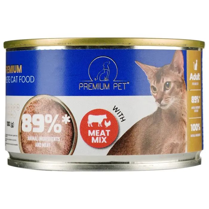 Паштет для кошек PREMIUM PET мясное ассорти 100 г (4820255191836) изображение 2
