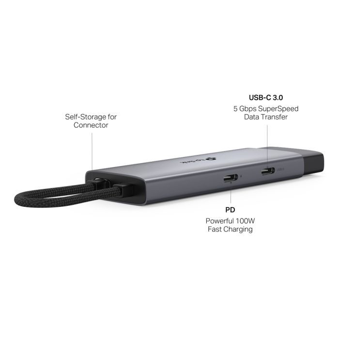 Порт-репликатор TP-Link USB Type-C 5-в-1 (UH5020C) изображение 2