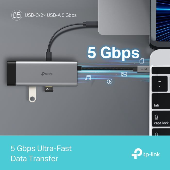 Порт-репликатор TP-Link USB Type-C 5-в-1 (UH5020C) изображение 7