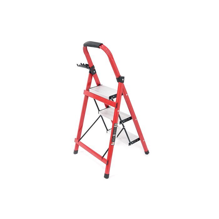 Драбина Voltronic 60см, до 150кг, 3 сходинки з гумовими килимками, алюмінієвий сплав (YT43383) зображення 2