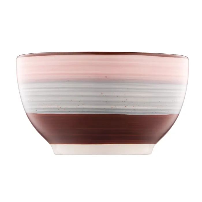 Салатник Ardesto Salerno 700мл, 14см, кераміка, блакитний, сірий, коричневий (AR1214SG) зображення 3