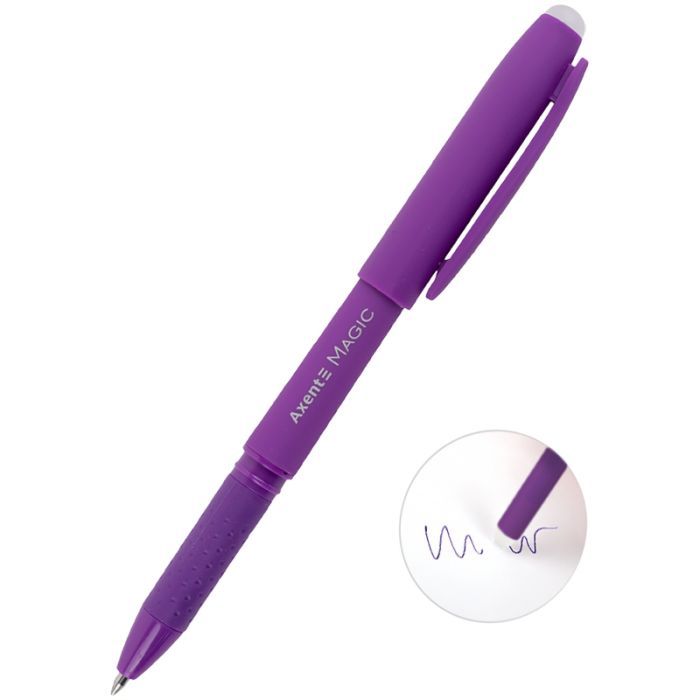 Ручка гелева Axent "пиши-стирай" Magic, фіолетова (AG1123-11-A) зображення 2