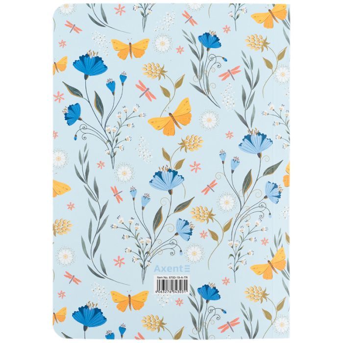 Книга записна Axent A5 TR Secret Garden 3, 80 аркушів клітинка (8700-19-A-TR) зображення 4